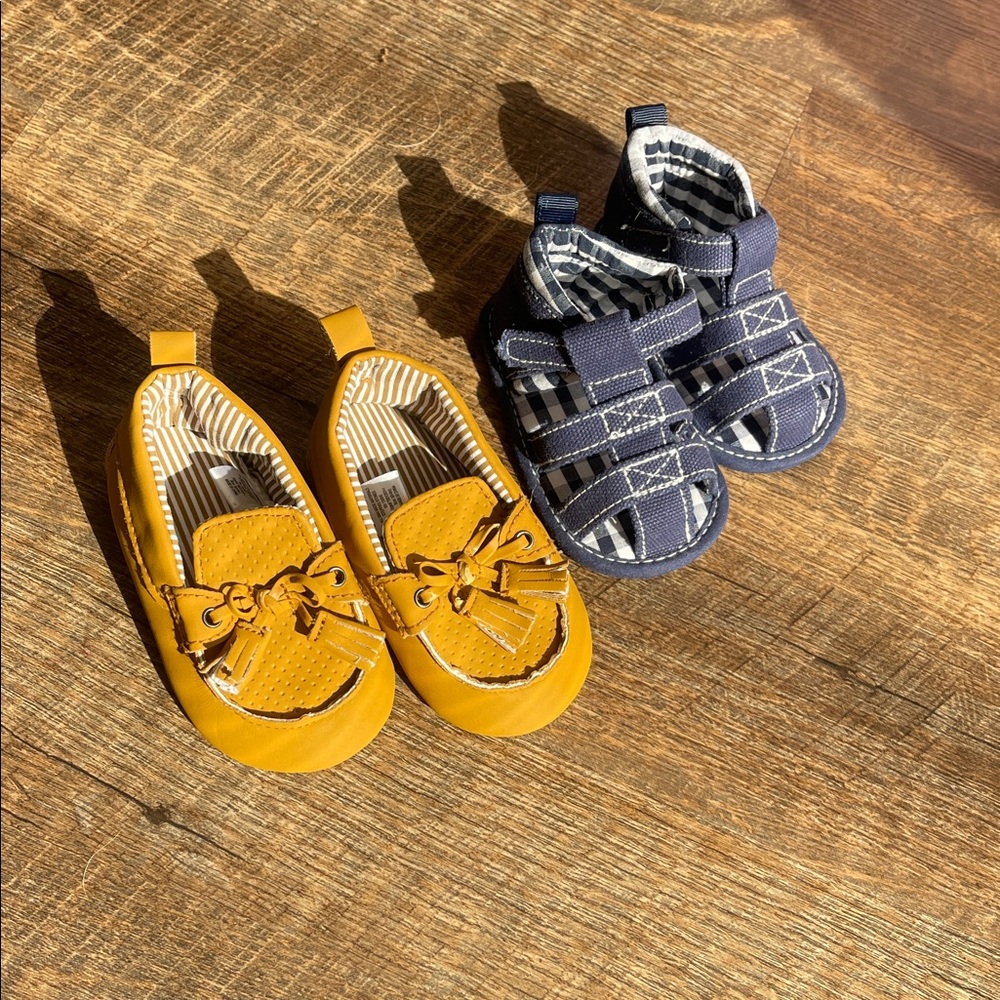 Stylish Yellow Kids Moccasins